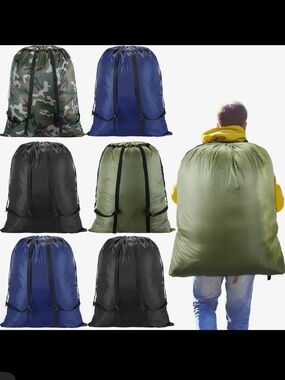 Lightweight Nylon Sack Backpack or Laundry Bag NIP